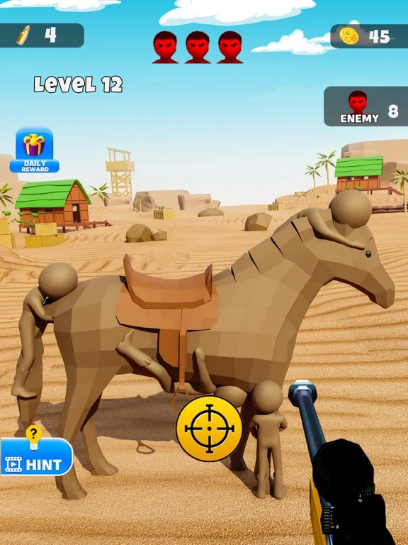 Cowboy Sniper Westland Hunt iPad  Screenshots