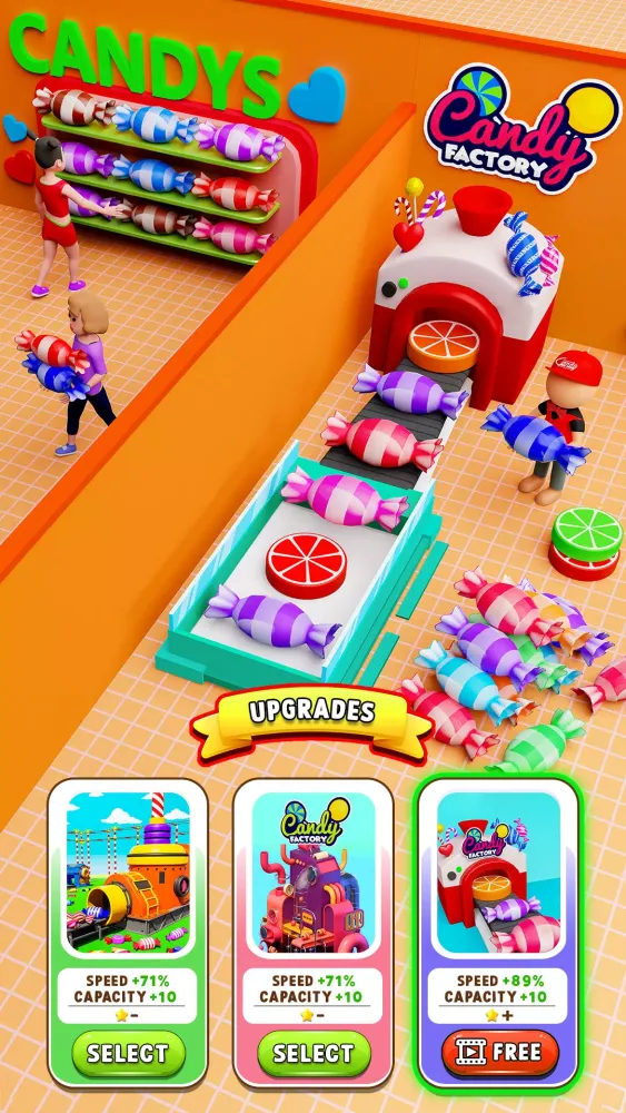 Capturas de tela do My Idle Candy Shop: Candy Rush