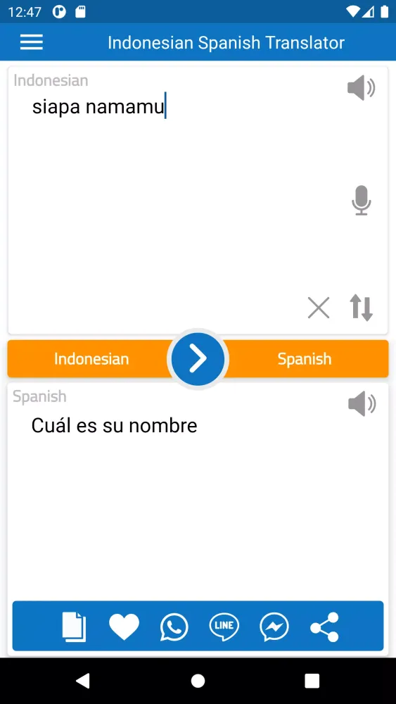 Capturas de pantalla de Indonesian Spanish Free Translator