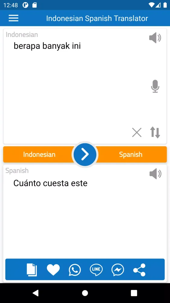 Capturas de pantalla de Indonesian Spanish Free Translator