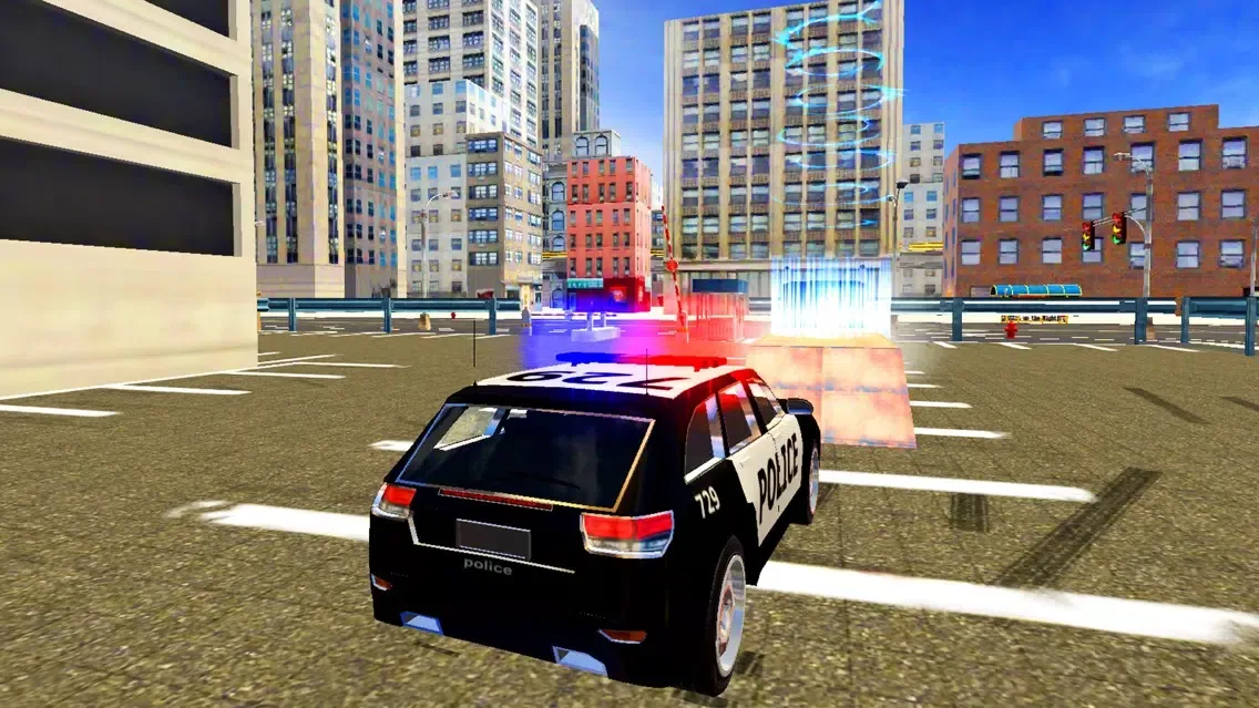 Ảnh chụp màn hình của Police Car Transport Truck 3d