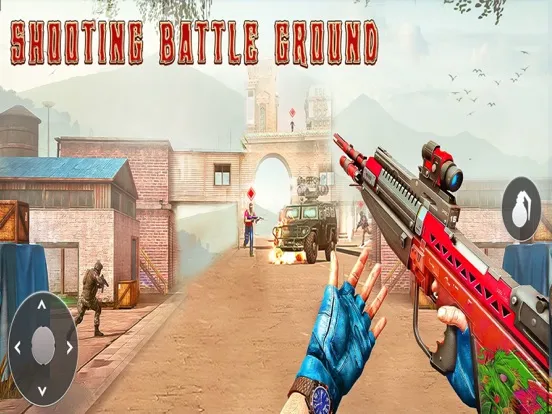 Capturas de tela do FPS Commando Fight-Zombie Hunt iPad 