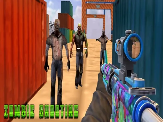 Capturas de tela do FPS Commando Fight-Zombie Hunt iPad 