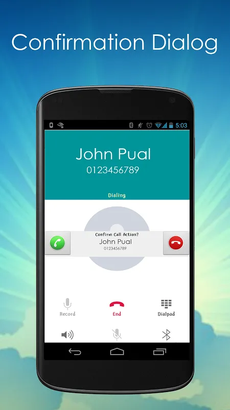 Call Confirm Ekran Görüntüleri