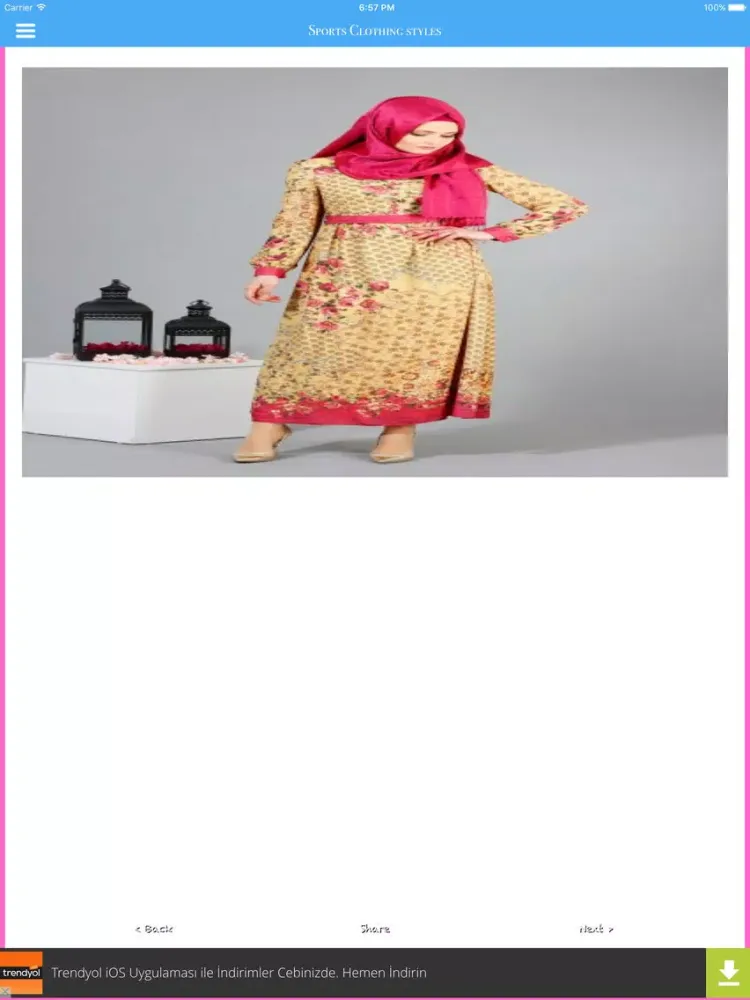 Capturas de tela do Hijab Clothes Style iPad 