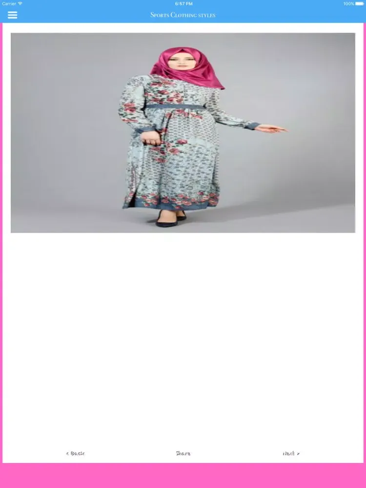 Capturas de tela do Hijab Clothes Style iPad 