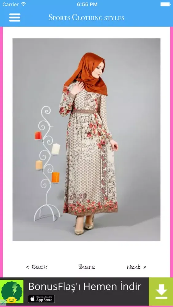 Capturas de tela do Hijab Clothes Style