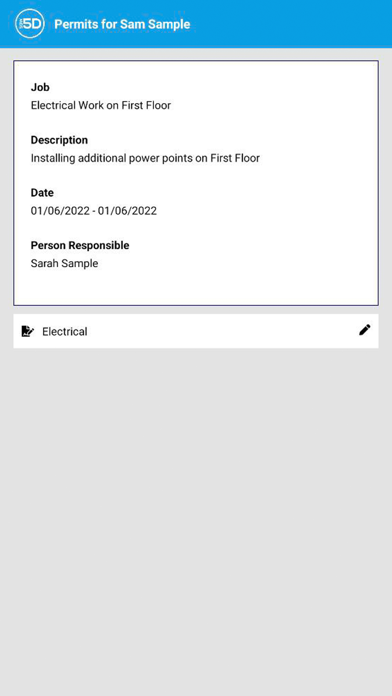 Tangkapan skrin SGW 5D Permits