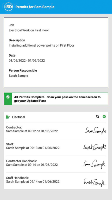 Tangkapan skrin SGW 5D Permits