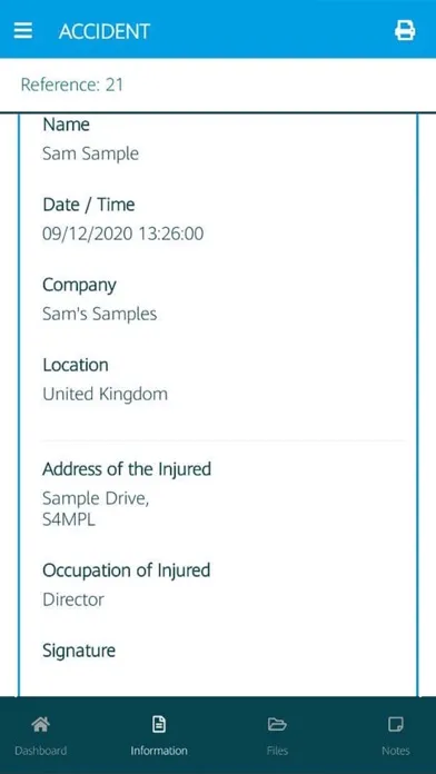 Скриншоты Incident / Accident Reporting
