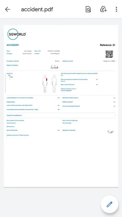 Скриншоты Incident / Accident Reporting