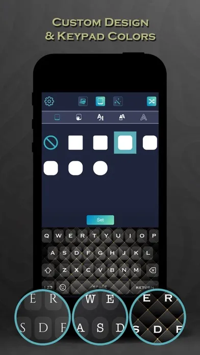 Black Keyboard Themes Design Screenshots