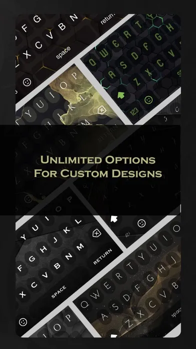 Black Keyboard Themes Design Screenshots