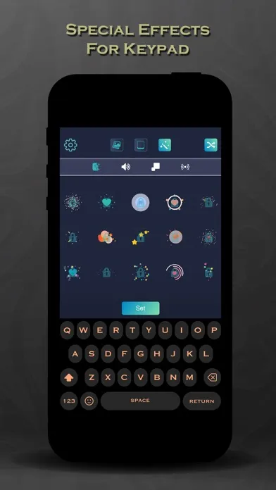 Black Keyboard Themes Design Screenshots