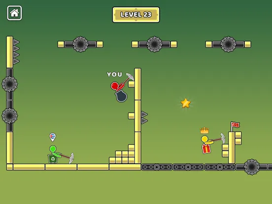 Captures d'écran de Stickman Hammer climb iPad 