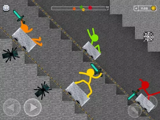 Capturas de tela do Stickman Parkour Race & Jump iPad 