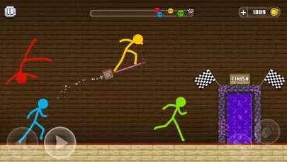 Capturas de tela do Stickman Parkour Race & Jump