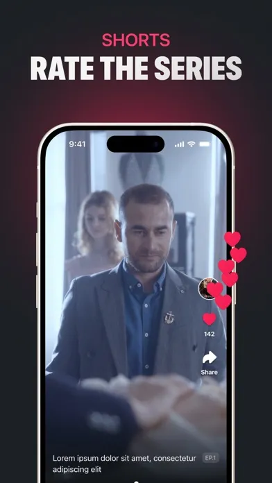 Capturas de pantalla de Drama Shorts.