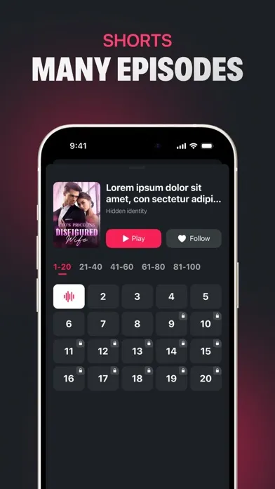 Capturas de pantalla de Drama Shorts.