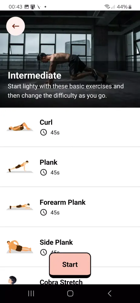 Capturas de pantalla de Posture Fix Home Workout