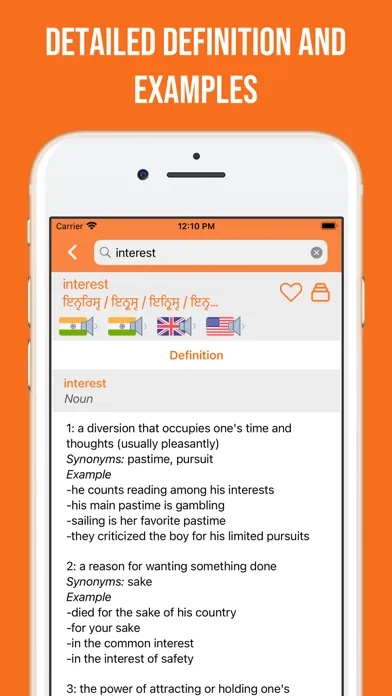 Punjabi and English Dictionary Screenshots
