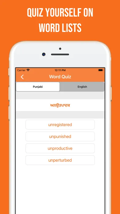 Punjabi and English Dictionary Screenshots