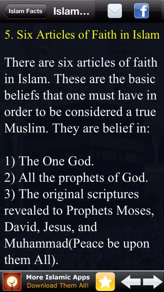 Ảnh chụp màn hình của Islam - 30 Facts