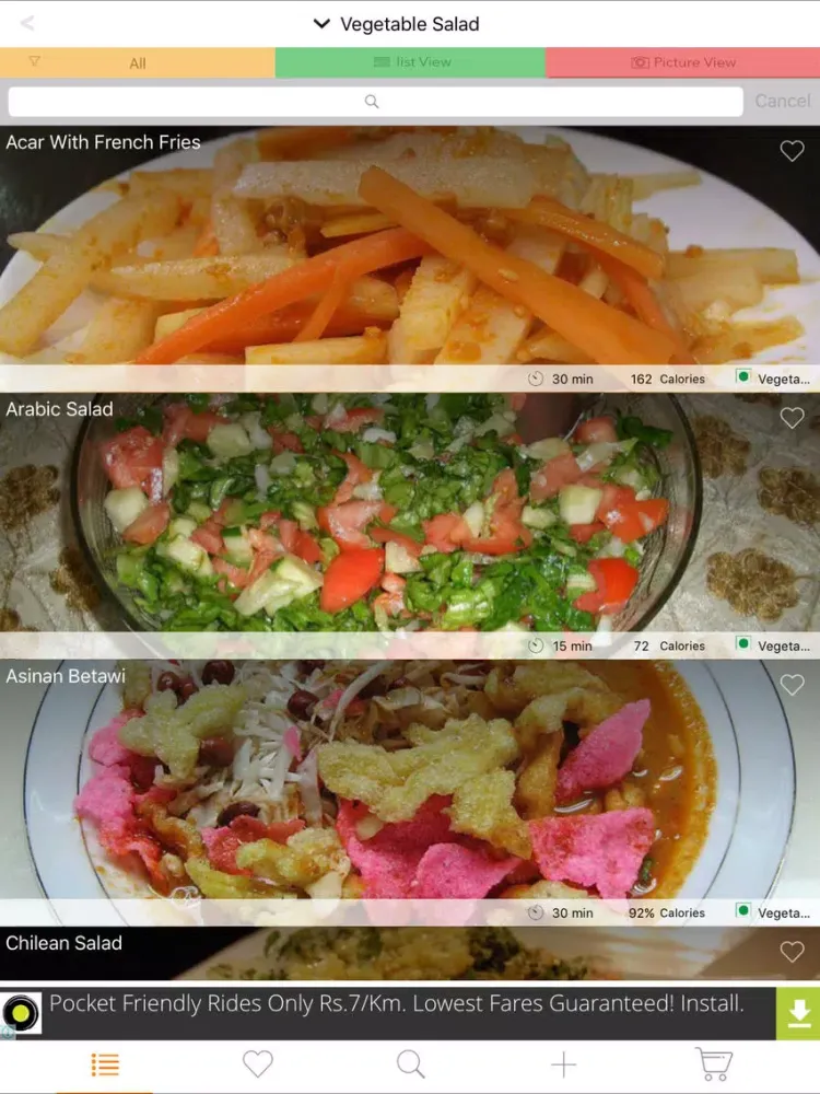 Capturas de tela do 200+ Healthy Salad Recipes - Vegetable, Chicken, Seafood, Pasta, Diet Salads & more iPad 