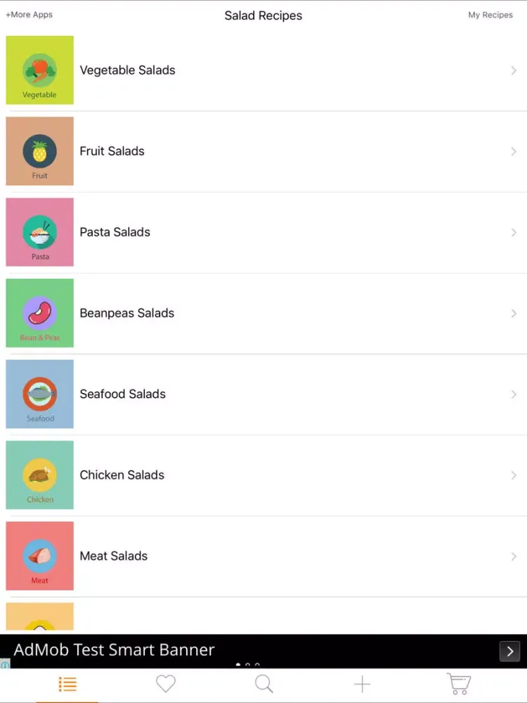 Capturas de tela do 200+ Healthy Salad Recipes - Vegetable, Chicken, Seafood, Pasta, Diet Salads & more iPad 