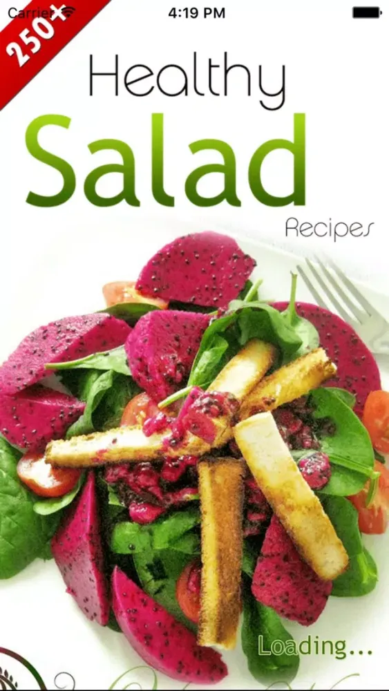 Capturas de tela do 200+ Healthy Salad Recipes - Vegetable, Chicken, Seafood, Pasta, Diet Salads & more