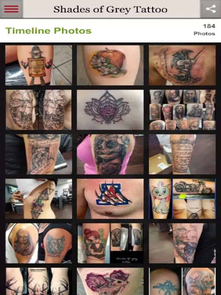 Скриншоты Shades of Grey Tattoo iPad 
