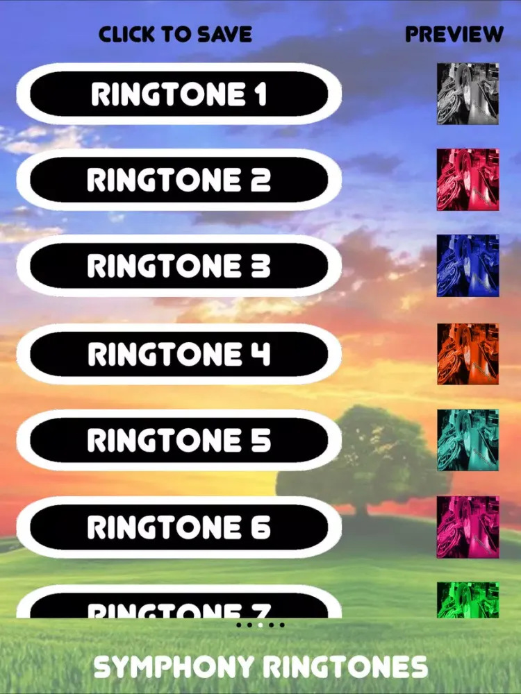 Screenshot di Symphony Sound Ringtones iPad 