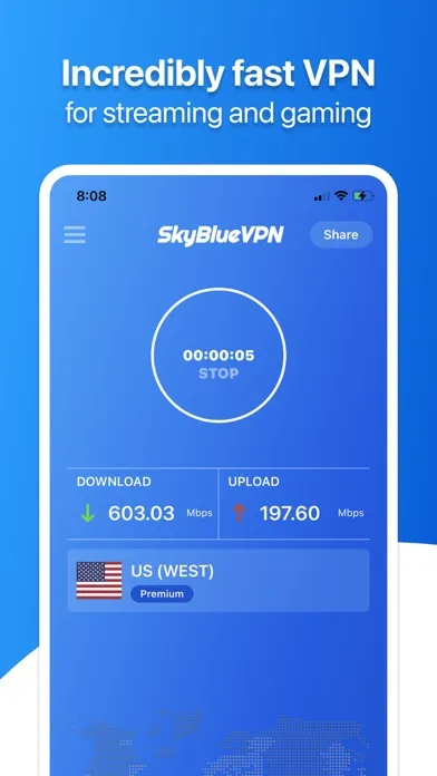 SkyBlueVPN: VPN Fast & Secure Screenshots