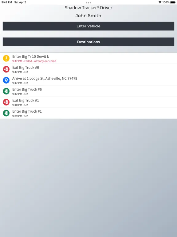 Tangkapan skrin ATTI Driver Console iPad 