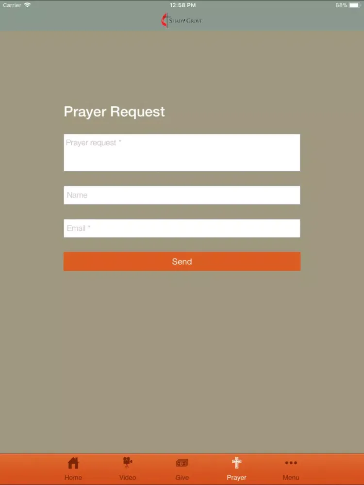 Shady Grove UMC iPad  스크린샷
