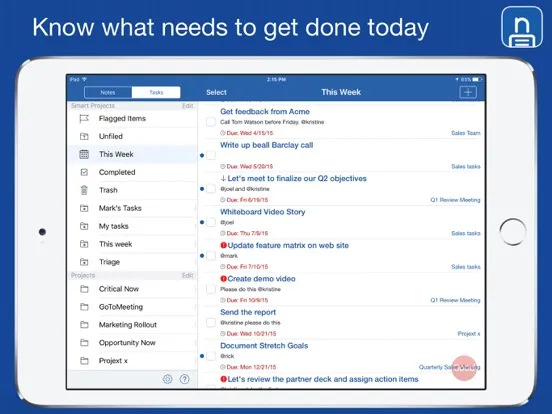 Zrzuty ekranu Notate PDF for BlackBerry iPad 