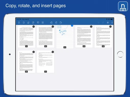 Zrzuty ekranu Notate PDF for BlackBerry iPad 