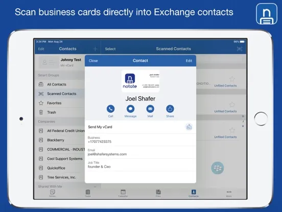 Zrzuty ekranu Notate PDF for BlackBerry iPad 