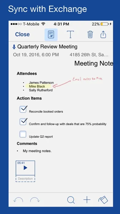 Zrzuty ekranu Notate PDF for BlackBerry