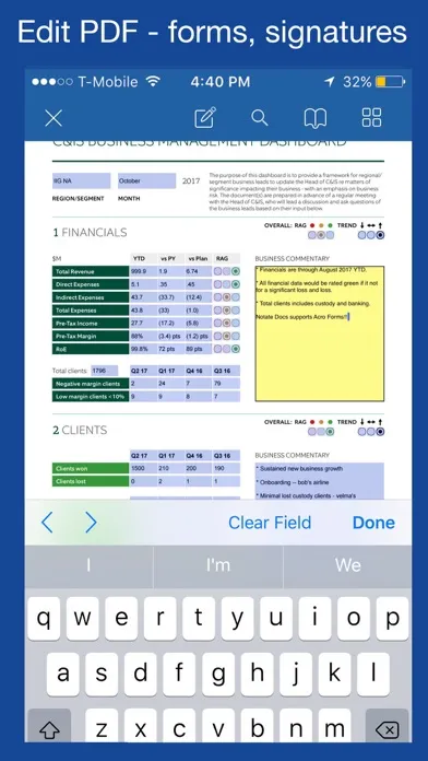 Zrzuty ekranu Notate PDF for BlackBerry