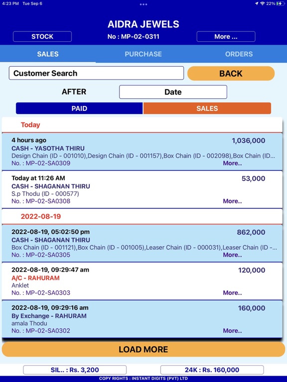 Gold Pos Plus iPad 應用截圖