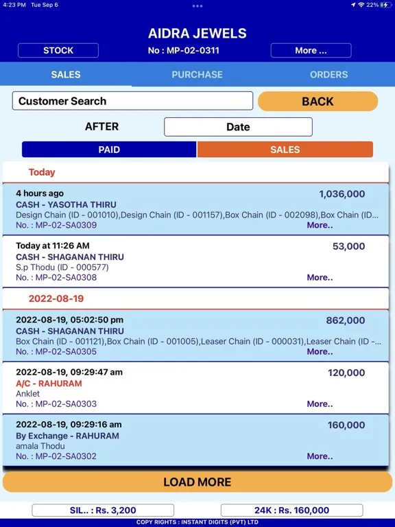 Gold Pos Plus iPad  Screenshots