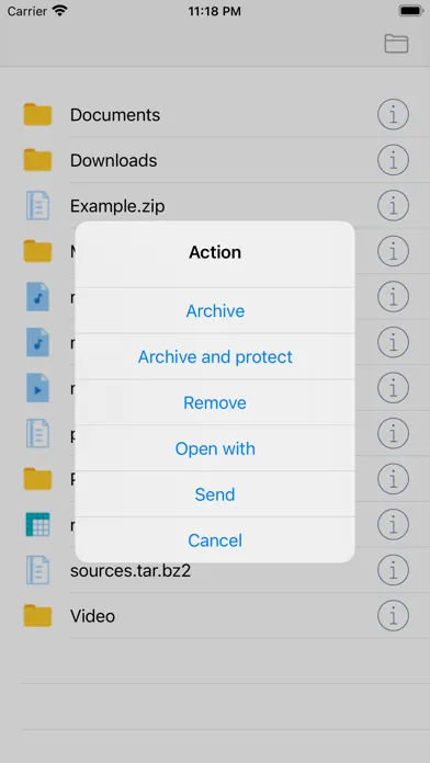 Capturas de tela do ZIP,RAR File manager & Scanner