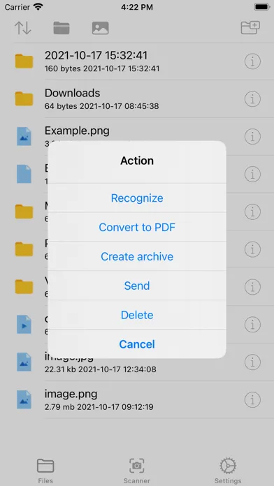 Capturas de tela do ZIP,RAR File manager & Scanner