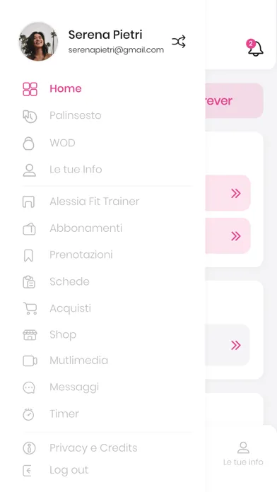 Capturas de tela do Alessia Fit Trainer