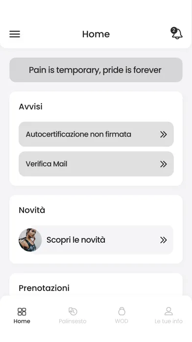Ảnh chụp màn hình của Milano Training Club
