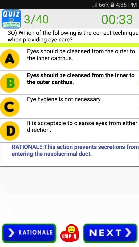 Tangkapan skrin Canadian fundament of Nursing