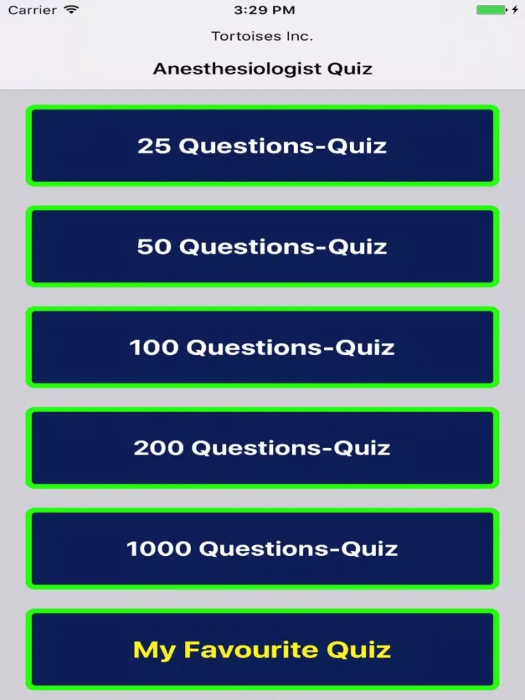 ภาพหน้าจอของ Anesthesiologist Quiz iPad 