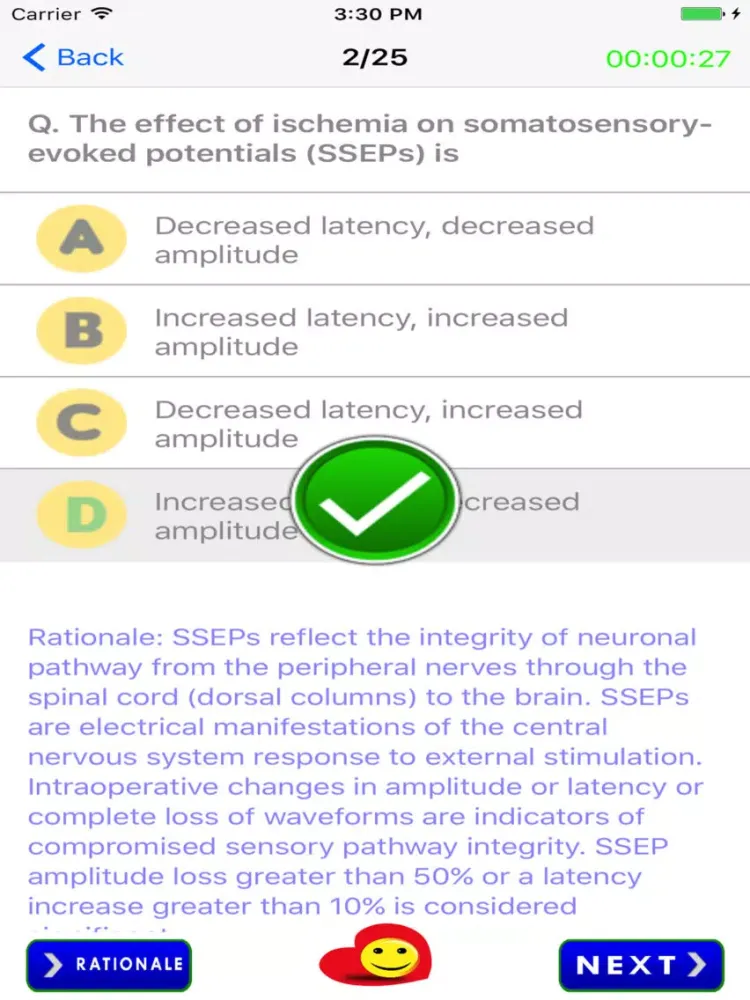 ภาพหน้าจอของ Anesthesiologist Quiz iPad 
