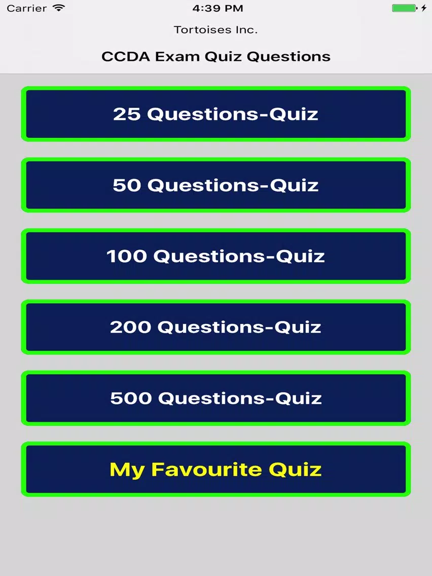 CCDA Exam Quiz iPad  스크린샷